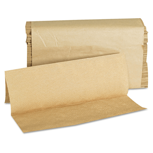 Multifold Towel, Natural 1-Ply  – 9.0" x 9.45", 4,000 Sheets per Case