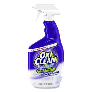 OxiClean + Bleach Mold and Mildew Stain Remover – Citrus Scent, 30 oz Spray Bottle, Case of 8 (57037-30000)