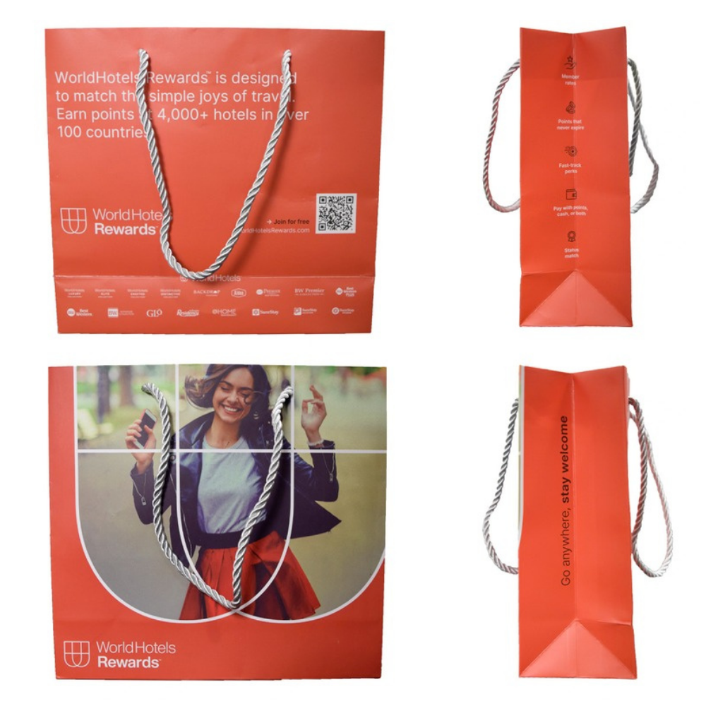 WorldHotels Rewards Paper Bag 883 (PB-WHR-883-2605)