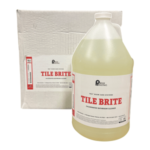 Tile Brite – Industrial Tile and Grout Cleaner with Bleach, Concentrated Formula (4 x 1-Gallon Case)