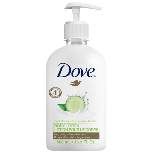 Dove Cool Moisture Body Lotion – 500 mL Dispenser, Case of 24