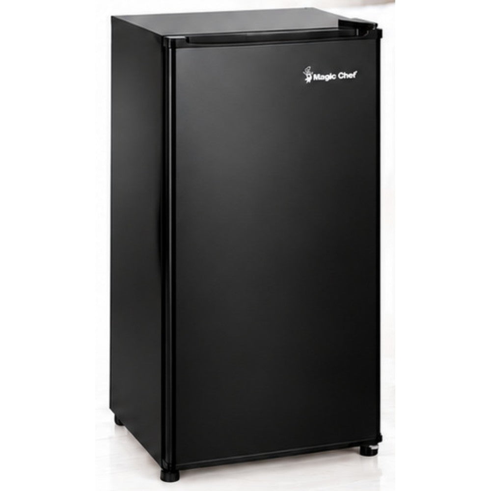 Magic Chef HMAR33BE black mini fridge, closed