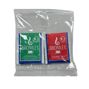 Tea Kit – 1 Regular Tea, 1 Decaf Tea, 1 Napkin, Bromley, 200/Case