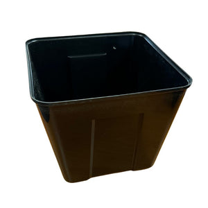 Square Ice Bucket – Black, 3QT, 6.75"x6.75"x5.5", 72/Case