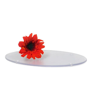 Oval Frosted Amenity Tray – 8" x 4.25", 50/Case