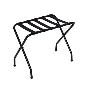Luggage Rack – Black, Powder Coated, Fold-Away, 25"H x 24 3/4"W x 20"D
