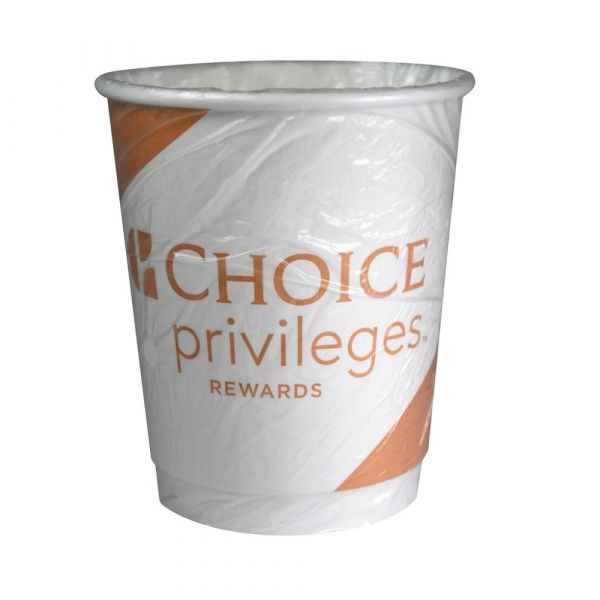 Wrapped Double Wall Cup Choice Privilege Rewards 9oz