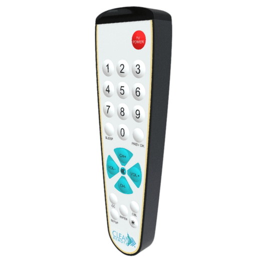 CR3BCB-H Clean Remote – Big Button Universal Remote for Multi-Bed and Multi-Code TVs in Healthcare