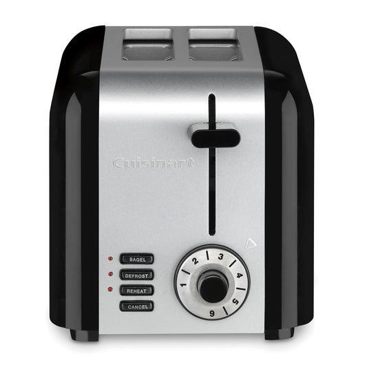 Conair 2-Slice Toaster Black w/ Stainless - CPT-320WH