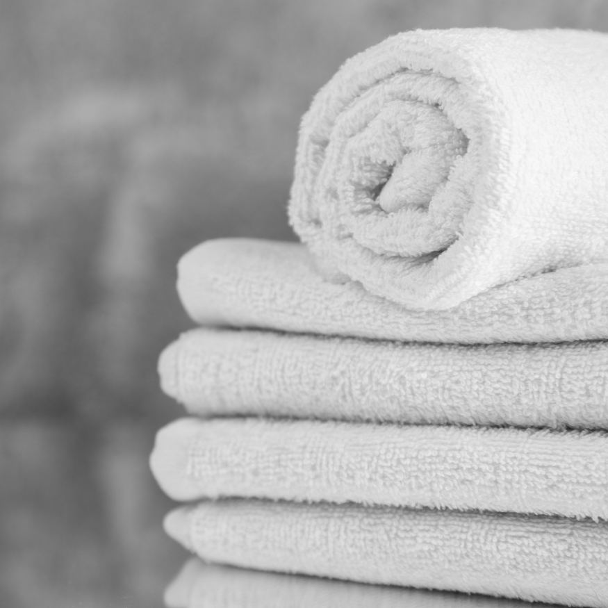 12"x12" Wash Cloth – Economy Quality, 1 lb 'R'- Blend, White, 20 Dozen/Bundle
