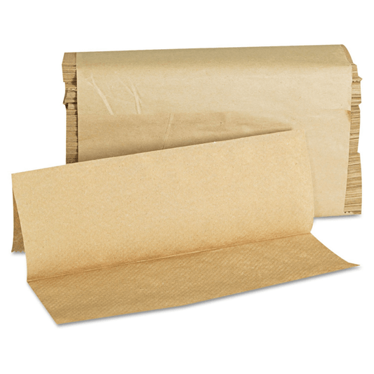 Multifold Towel, Natural 1-Ply  – 9.0" x 9.45", 4,000 Sheets per Case