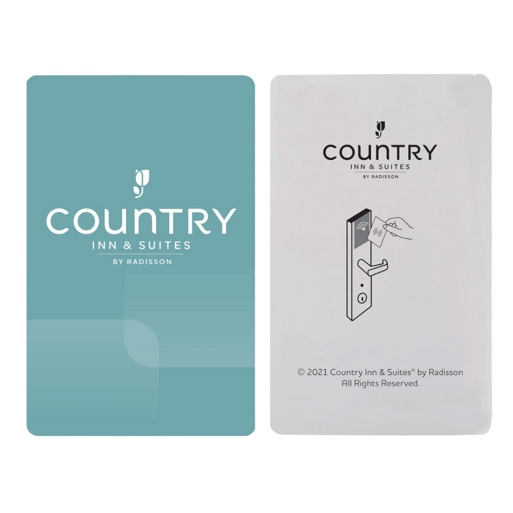 Country Inn & Suites RFID Key Cards – 250/Case – Choice Hotels Approved