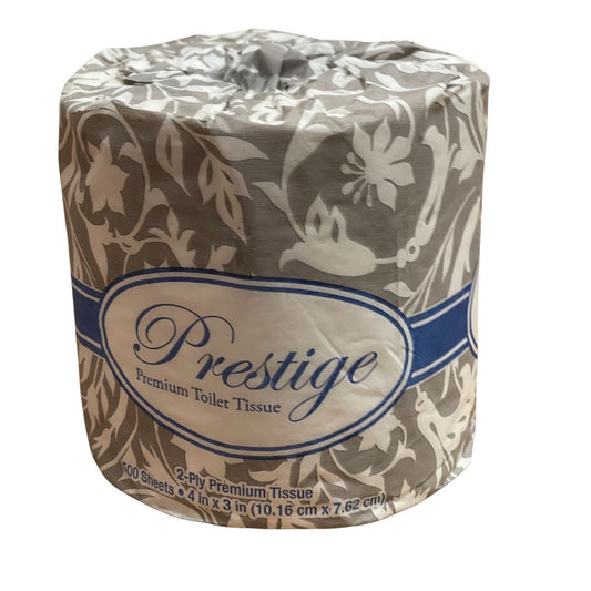 Prestige Premium 2-Ply Toilet Tissue / Toilet Paper 500 Sheets/Roll, 96 Rolls/Case