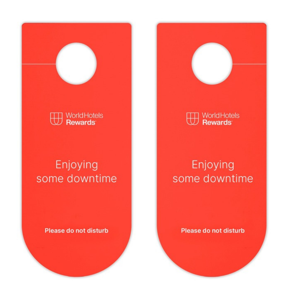 WorldHotels Rewards Hotel & Resorts DND Door Hanger (DND-WHR-2605)