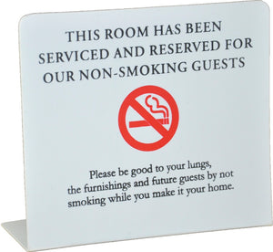 No Smoking Sign –  L-Shape Upright