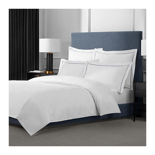 Queen/Full Pixel Decorative Top Sheet with Microban® – 96" x 115", Decorative Hem, Mitered Corners for Hotels Comfort, Clarion, Mainstay, Rodeway, Quality & Park Inn
