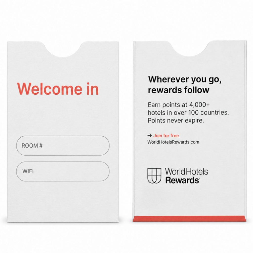 WorldHotels Rewards Key Envelopes (S-KEN-WHR-2605)