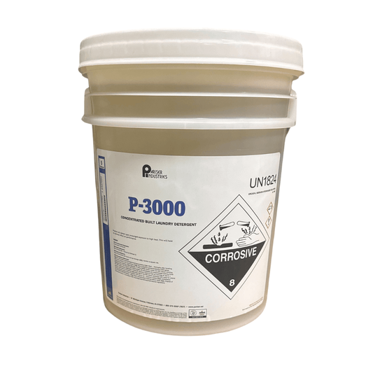 P-3000 – Highly Alkaline Liquid-Built Laundry Detergent (5-Gallon Container)