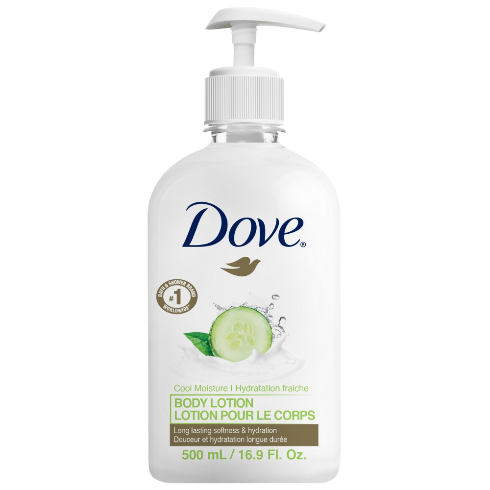 Dove Cool Moisture Body Lotion – 500 mL Dispenser, Case of 24