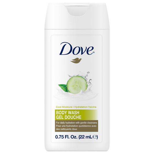Dove Cool Moisture Body Wash – 22 mL Mini, Case of 192