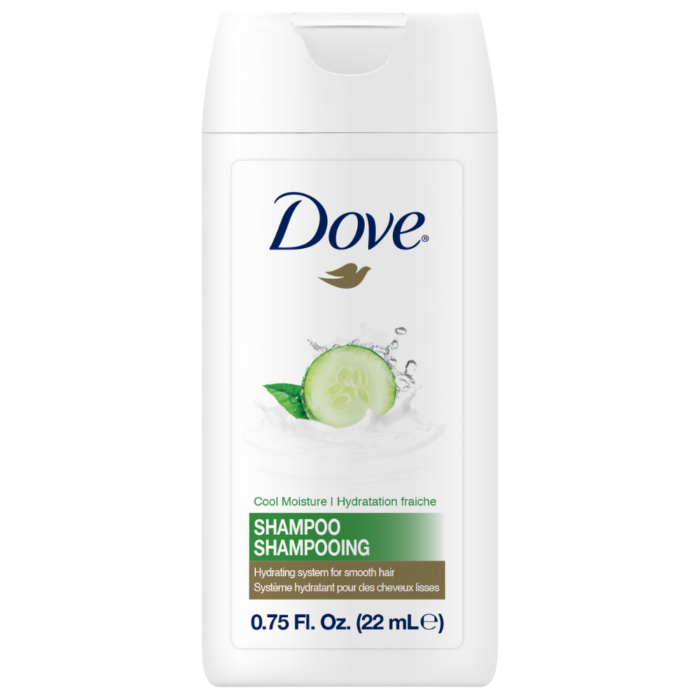 Dove Cool Moisture Shampoo – 22 mL Mini, Case of 192