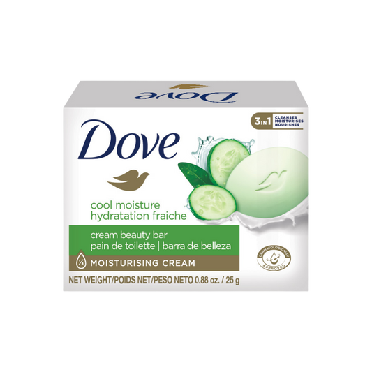 Dove Cool Moisture Beauty Bar – 25 g Soap, Case of 288