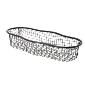 Oval Wire Basket – Black, 12.13"x5.5", 12/Case