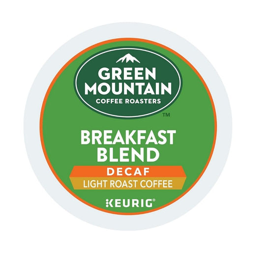 Green Mountain Coffee Roasters® Breakfast Blend Decaf – Light Roast, 96/Case