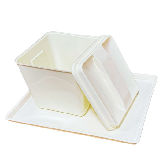 Square Ice Bucket – Vanilla, 3QT, 6.75"x6.75"x5.5", 72/Case