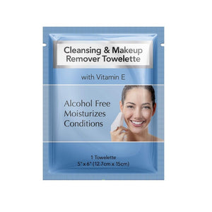 Makeup Remover Towelettes – Individually Wrapped, Wet Towels, 500/Case