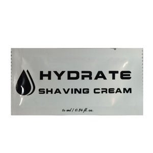 'Hydrate' Shaving Cream Packets – 500/Case