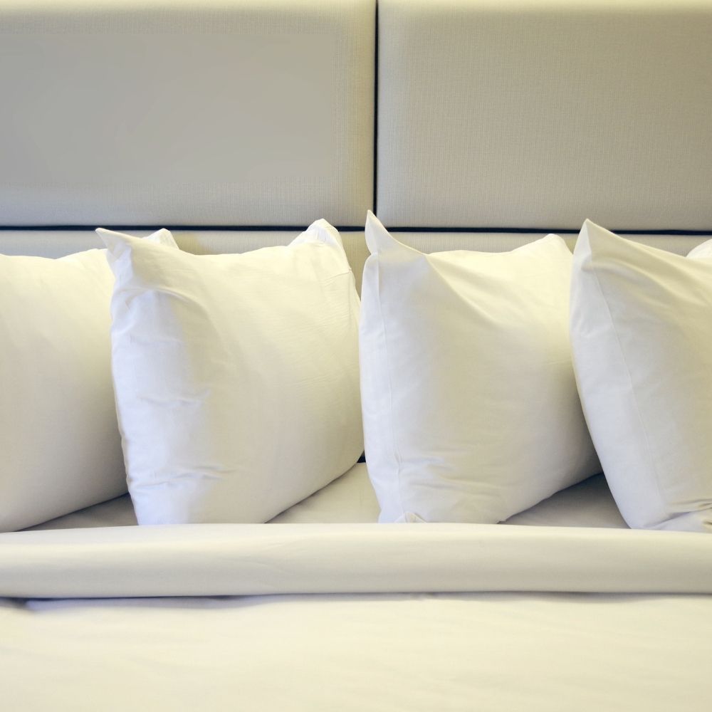 Reliance King Pillow Case – Plain White, 21"x42", T-200, Cotton/Poly Blend
