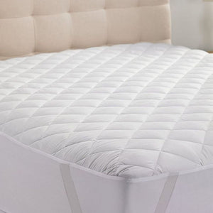 Premium Diamond Quilt Mattress Pad – King 78x80 + 12"–15" Deep