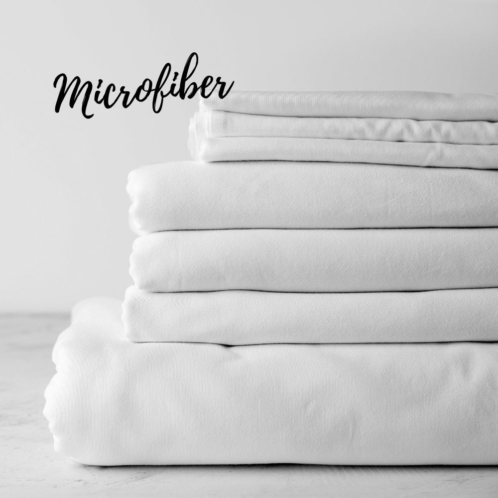 White Microfiber Standard Pillowcase – 120gsm, Soft 100% Polyester, 43 x 36