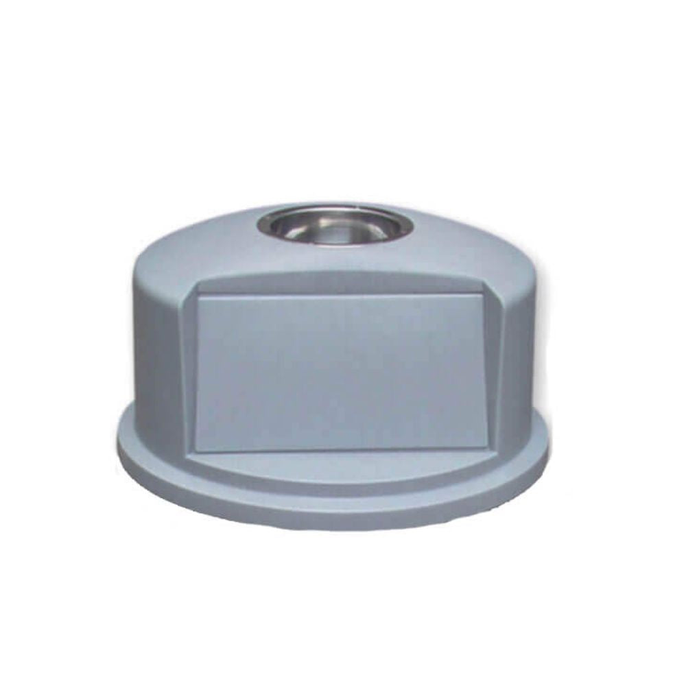 Dome Top Lid with Ash Tray – Fits 32-Gallon Container, Gray