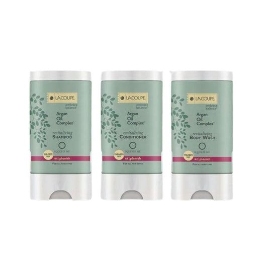 Laco-Sham 13 360ml BW LaCoupe Argan Oil Shampoo Squeeze Dispenser – 20 per Case