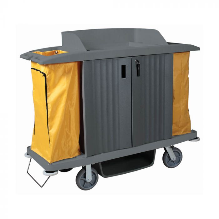 DFW Motel Supply, for all your hospitality needs! Deluxe Housekeeping cart